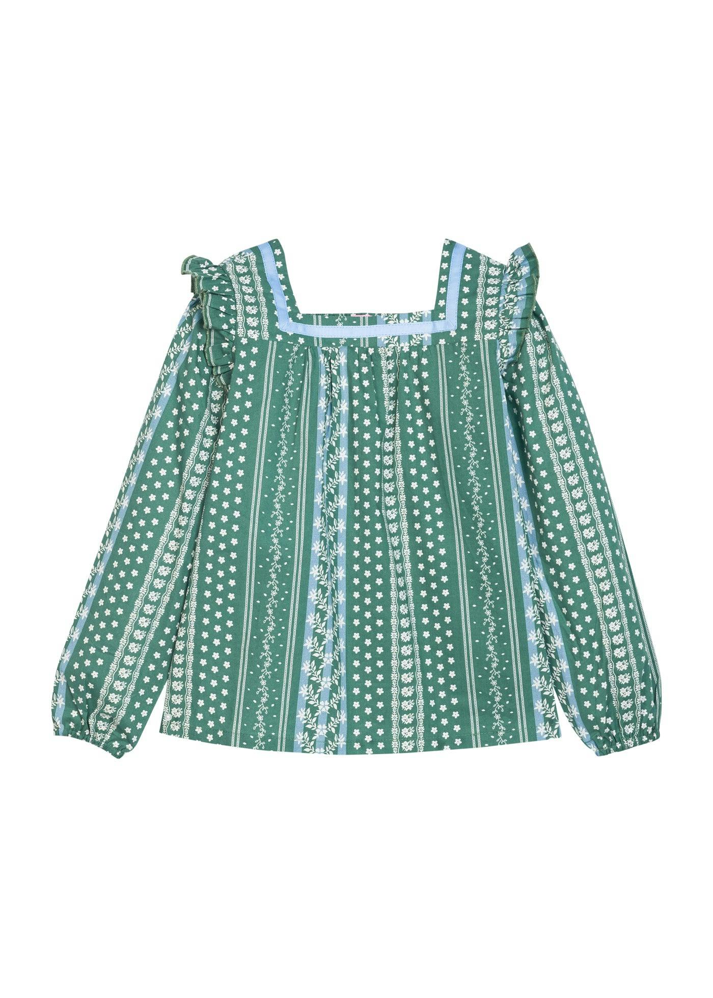 Adams Top - Fairfield Forest Stripe