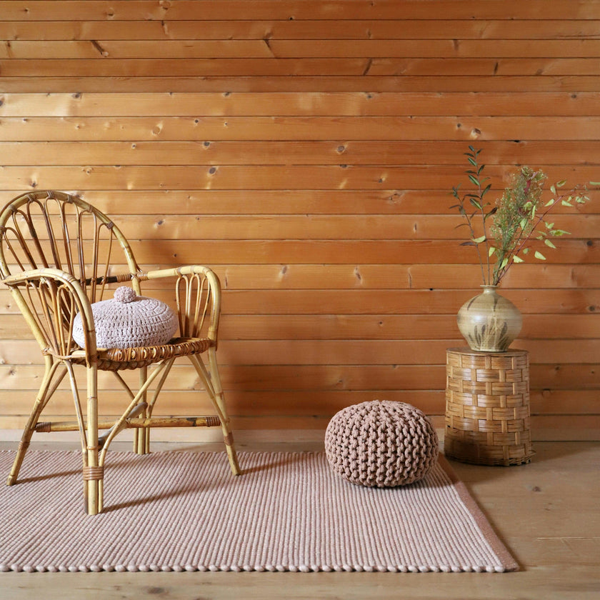 Bergen Hand-Woven Contemporary Wool Square Rug
