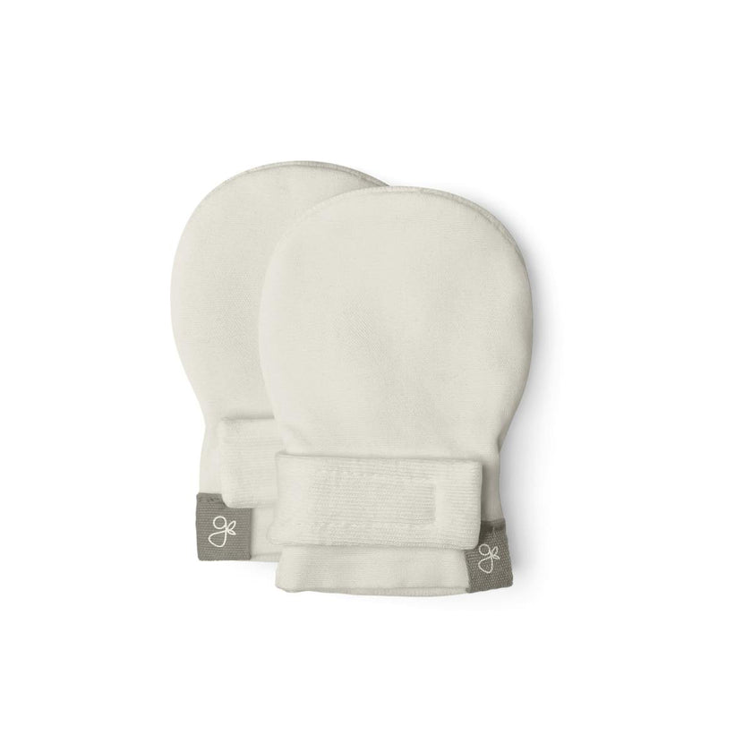 PREEMIE STAY ON MITTS | CLOUD — Bamboo Organic Cotton Blend, NICU Approved Preemie Size