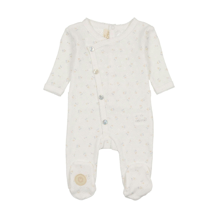 Spray of Berries Footie Ivory