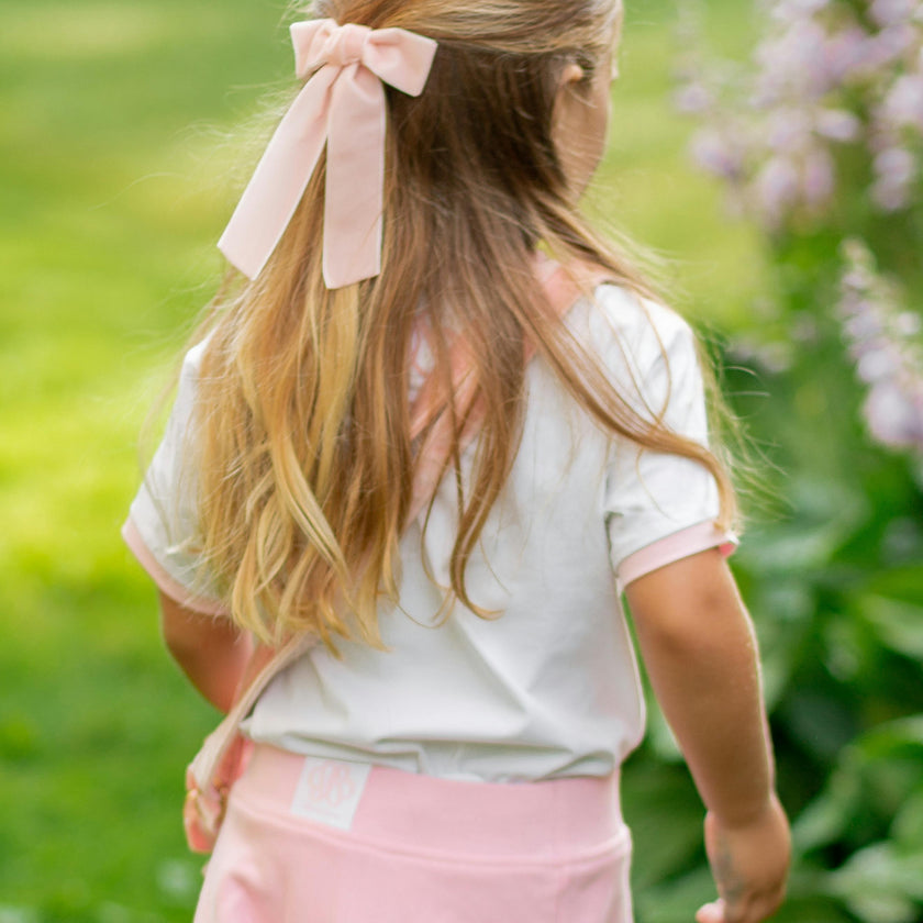 Velvet Long-Tailed Bow Barrette