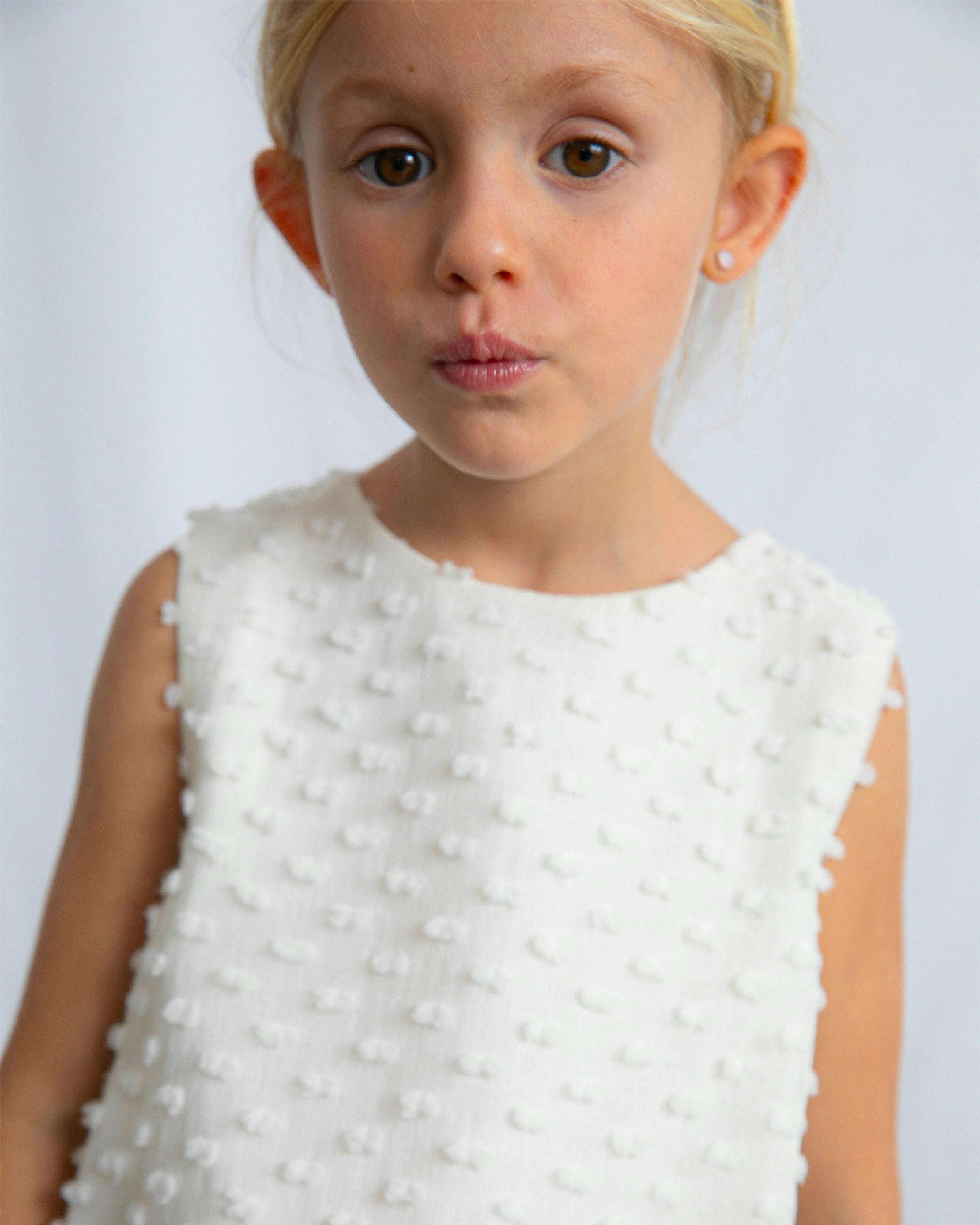 White Plumeti dress