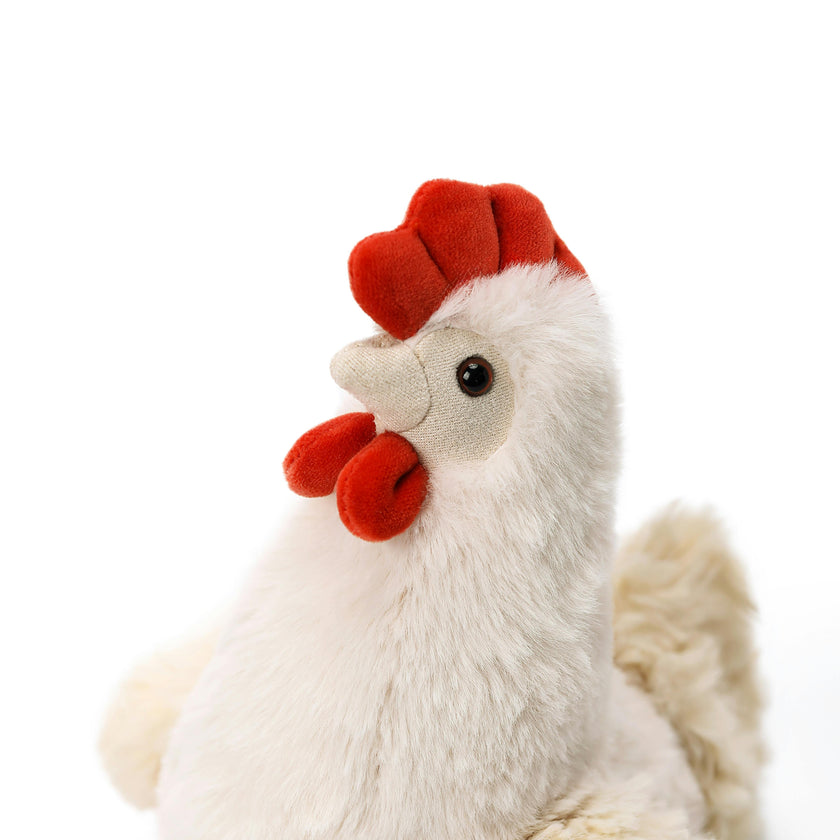 McHugs Marshmallow Chicken Farm Weighted Plush Animal 25cm
