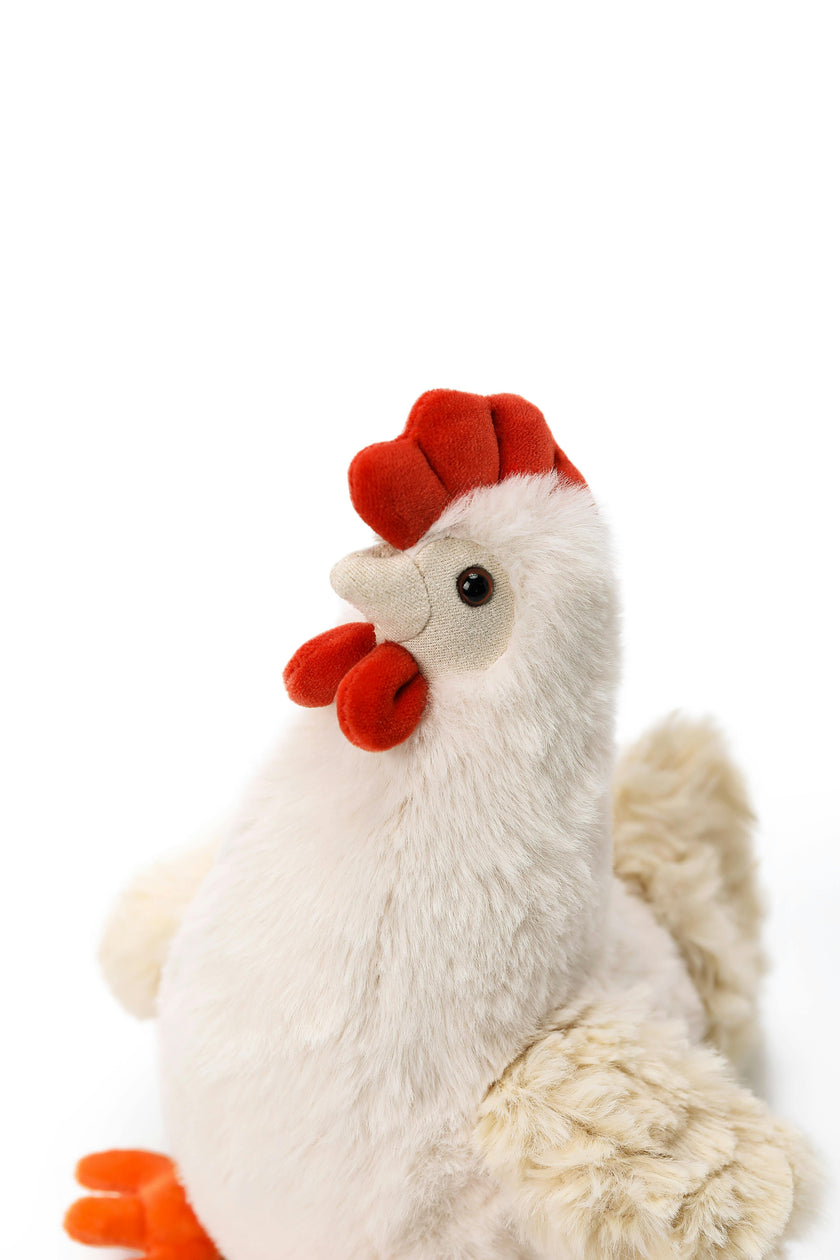 McHugs Marshmallow Chicken Farm Weighted Plush Animal 25cm