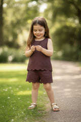 June Shorts and Top Set Brown