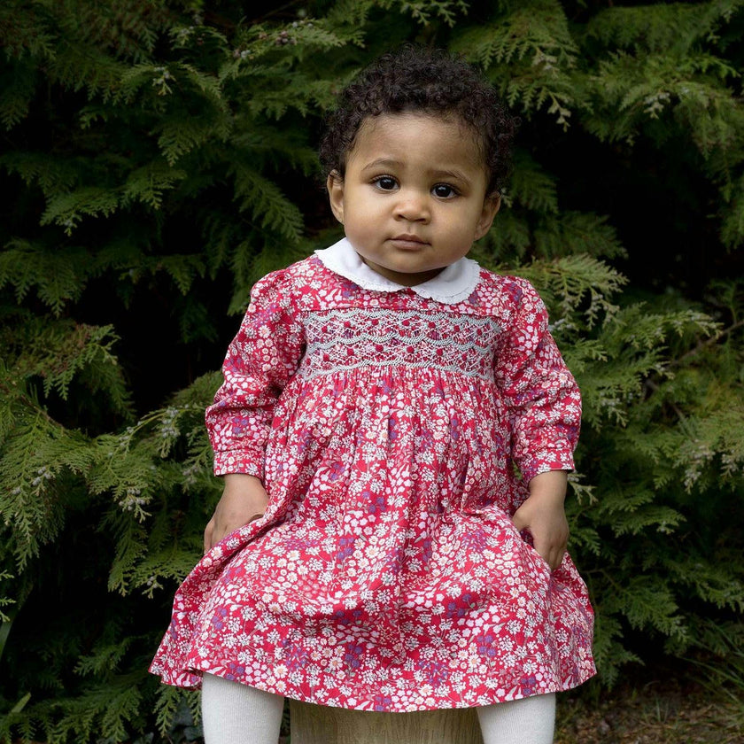 Bouquet Smocked Dress and Bloomers
