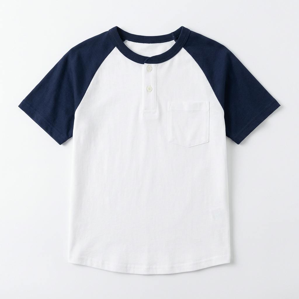 Basic Soft Cotton Henley