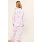 Kid's Twill Pajama Set in Pink Timeless Toile