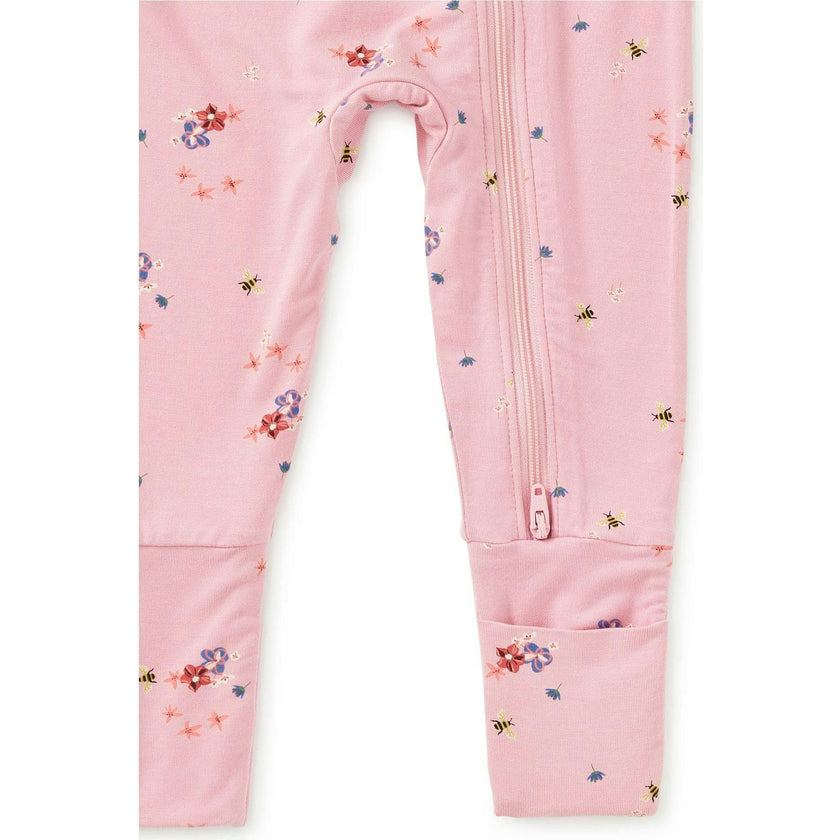 Footed Baby Romper, Pink