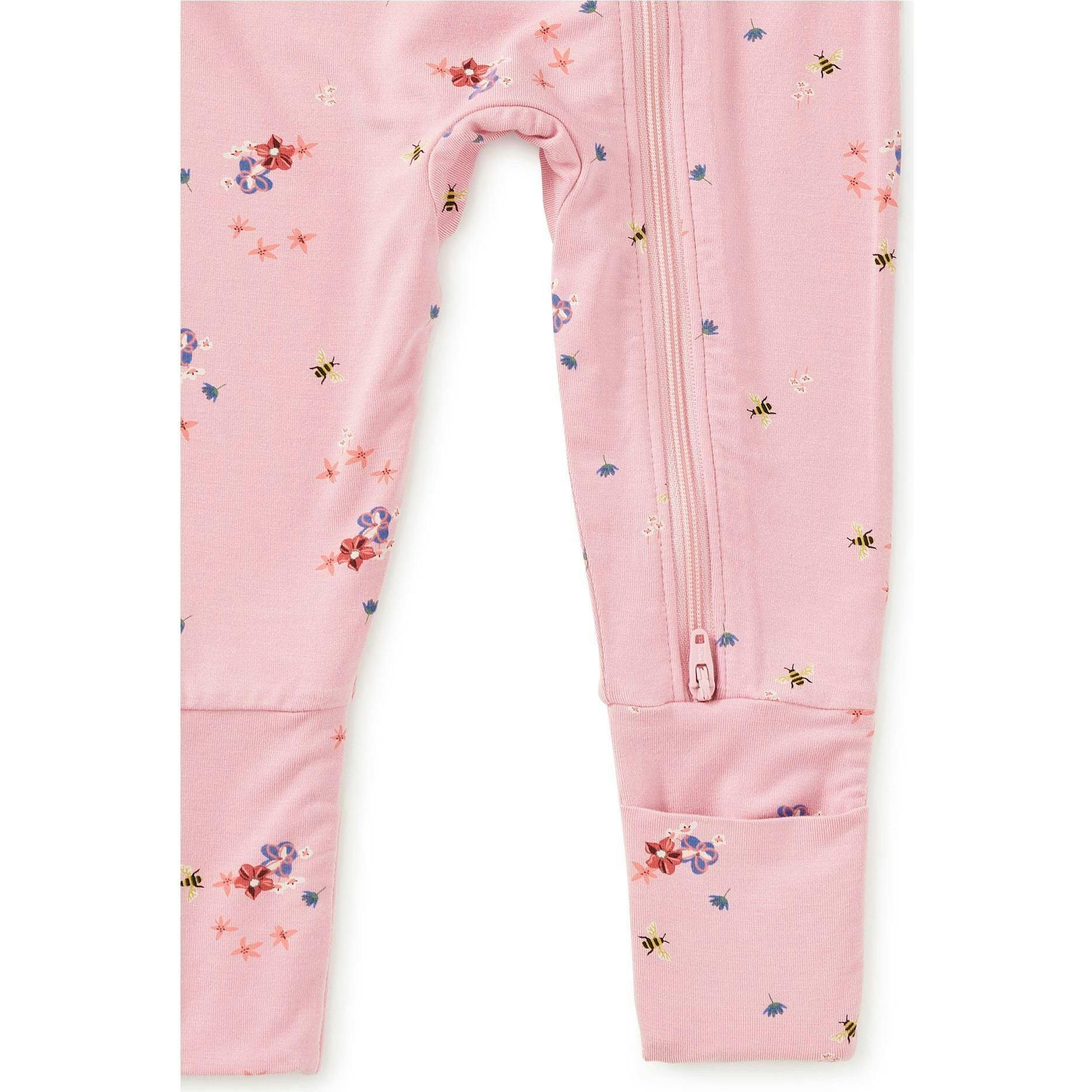 Footed Baby Romper, Pink
