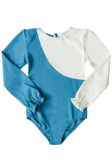 Jemima Surf Suit Sky Blue And Ivory