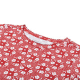 girls holiday bloom pima pajamas set