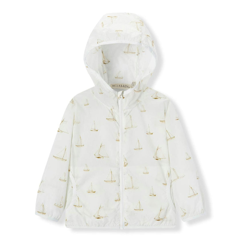 Sailboat Melody Hooded Sun Shield Windbreaker Jacket