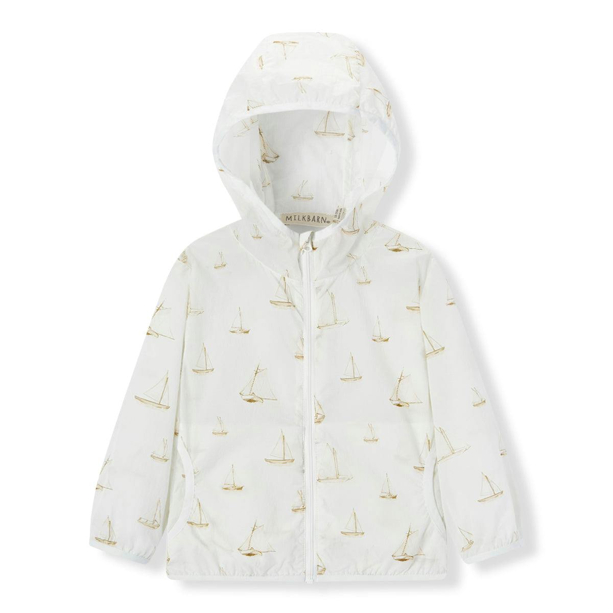 Sailboat Melody Hooded Sun Shield Windbreaker Jacket