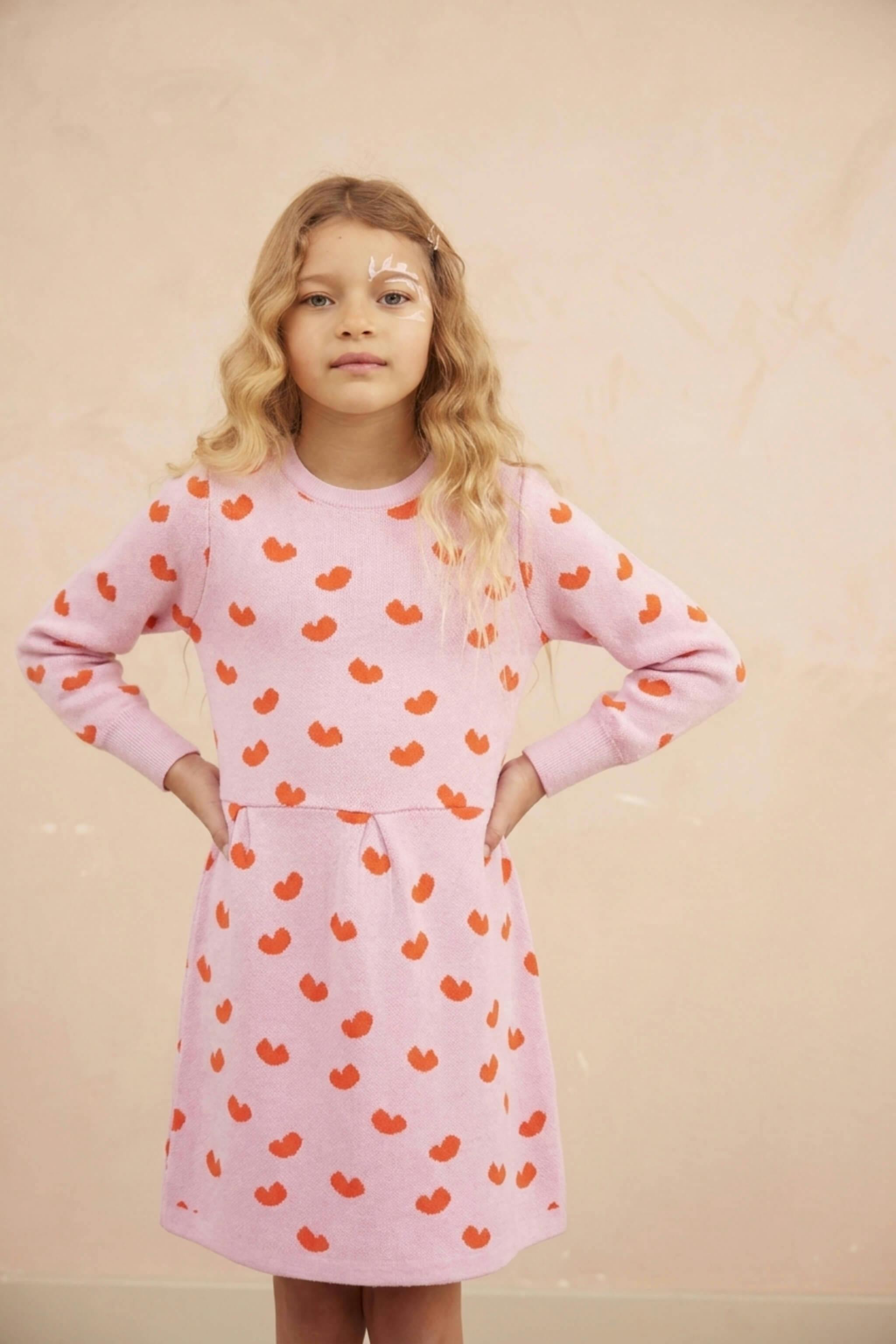 Love Hearts Dress | Bubble Gum