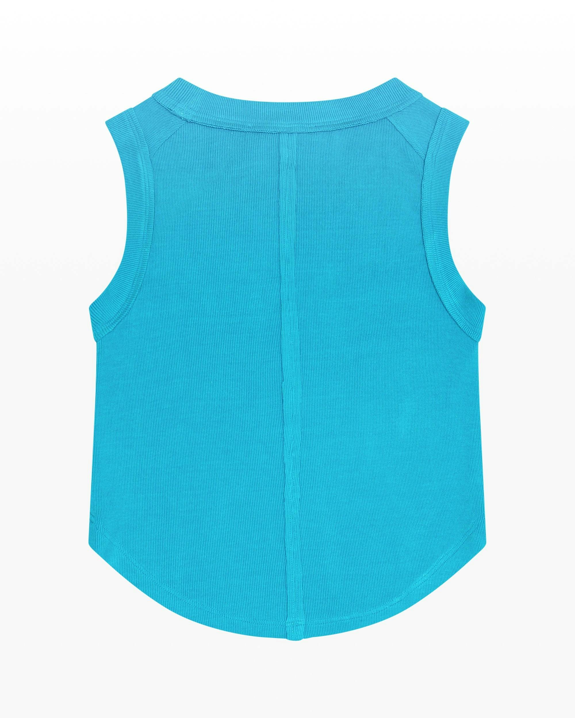 Ribbed Exposed Seam Tank Top