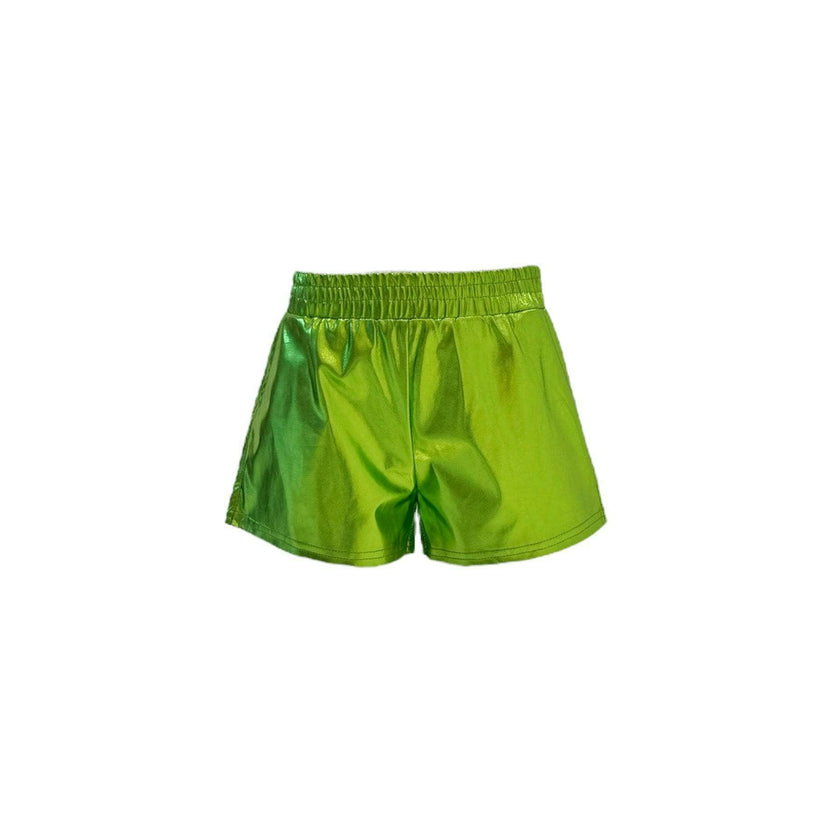 Metallic Track Shorts Blue