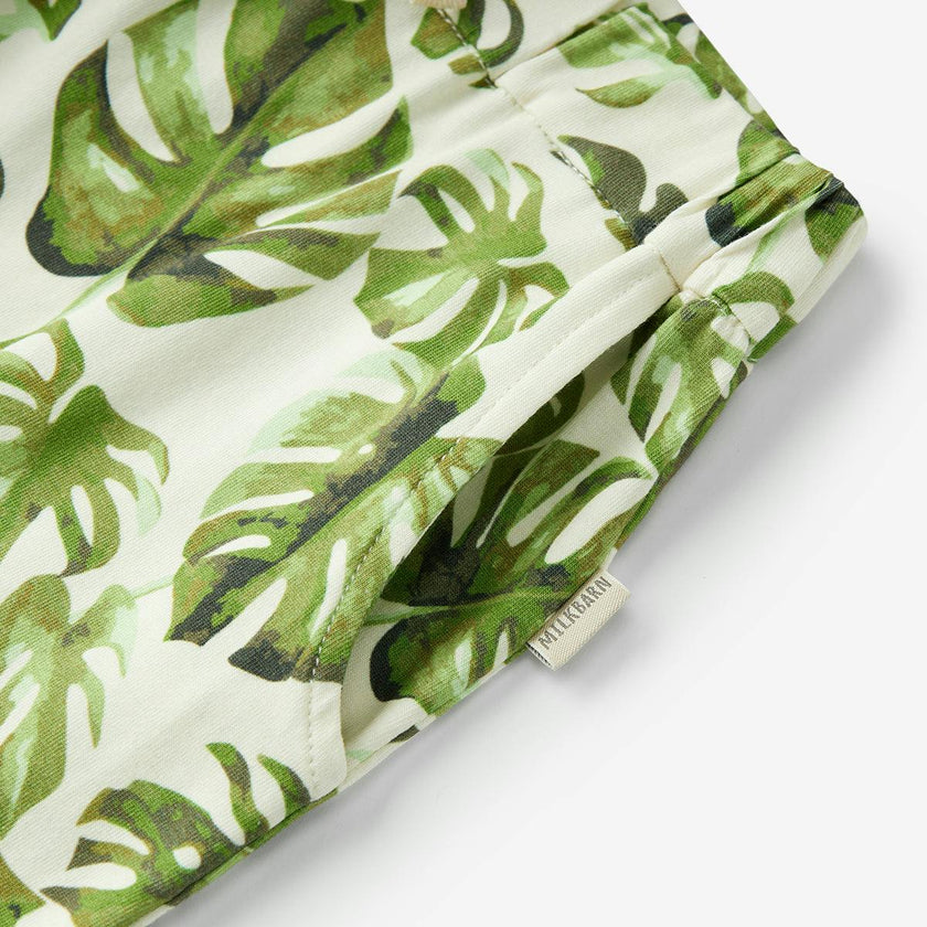 Island Leaf Cotton Stretch Jogger Pants