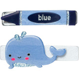 Crayon Blue Hair Clips
