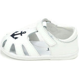 Sawyer Nautical Caged Leather Sandal (Baby)