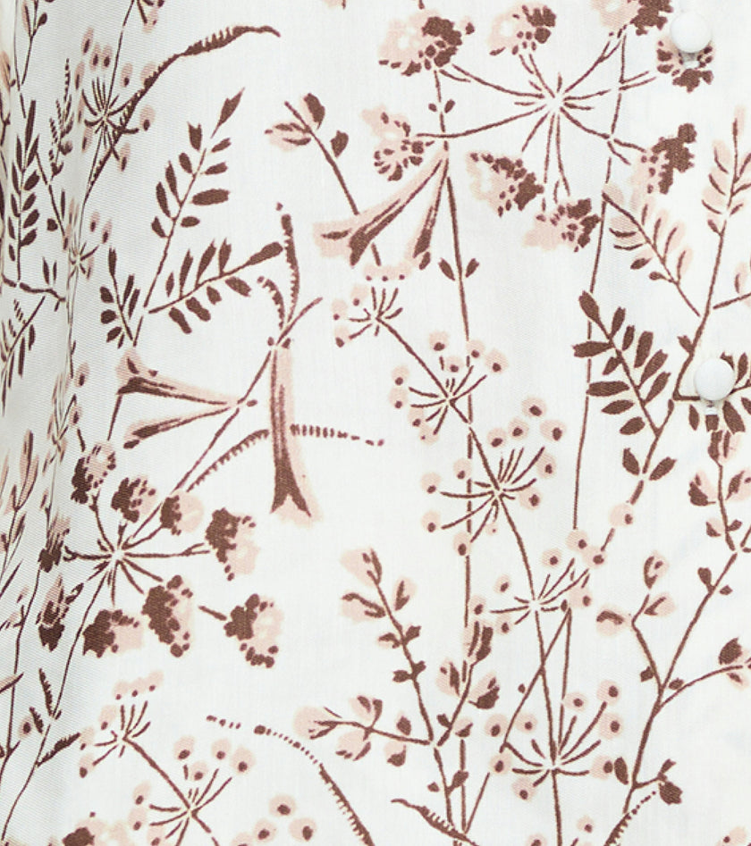 The Liv Top - Ivory Wildflower Field