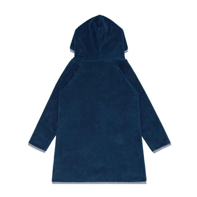 Unisex French Terry Hooded Coverup, Navy