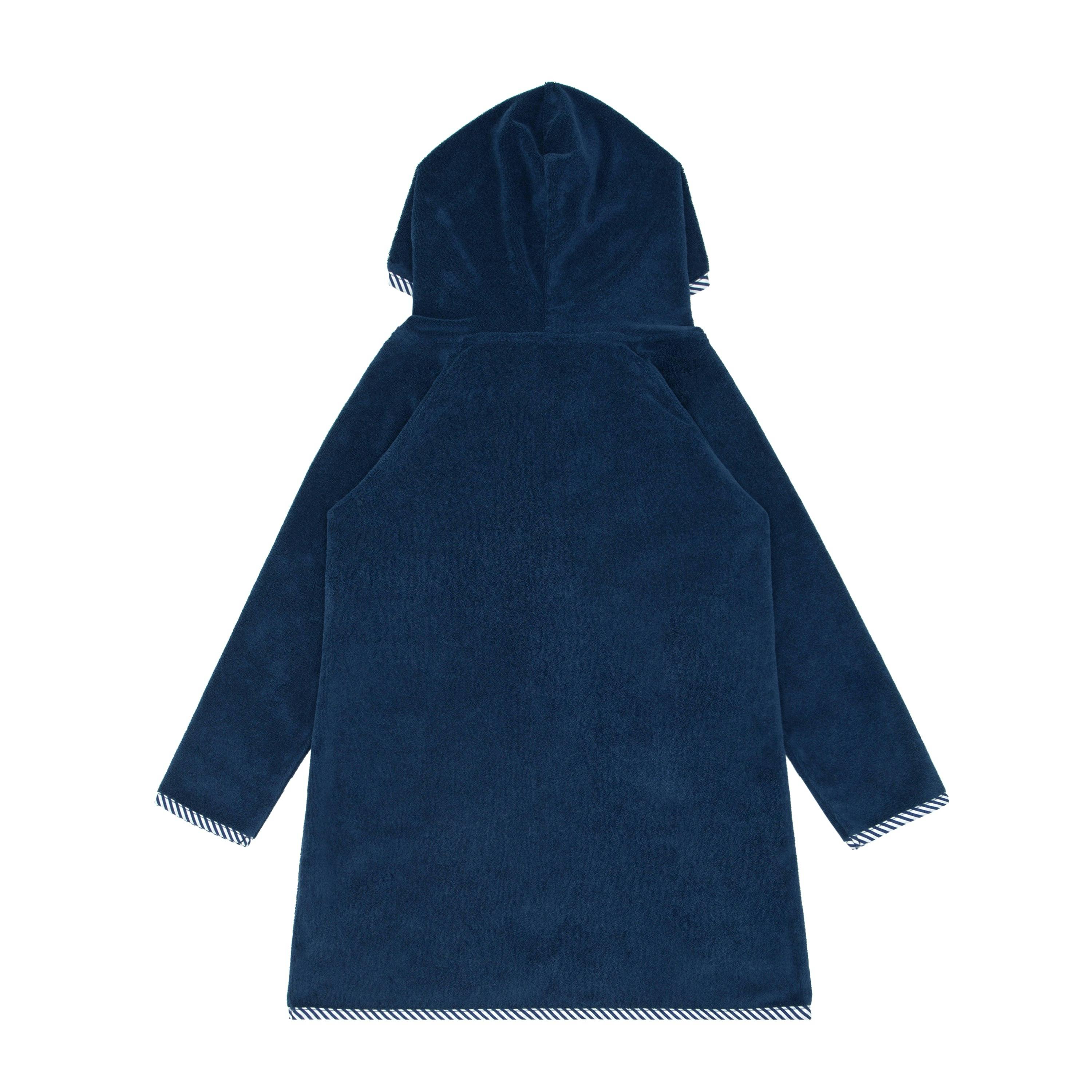 Unisex French Terry Hooded Coverup, Navy