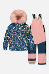 Two Piece Discover Snowsuit Blue And Pink Unicorn Print