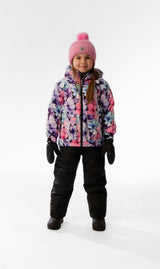 Light Weight Two Piece Chill Snowsuit Purple Floral Print