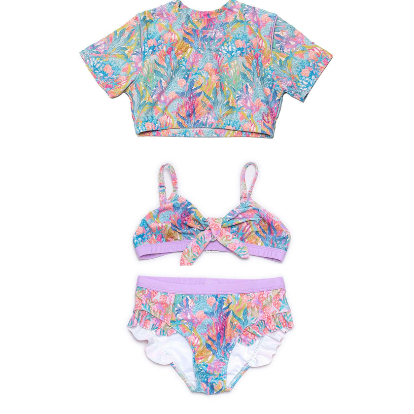 Hand Beaded 3 Piece Swim Set