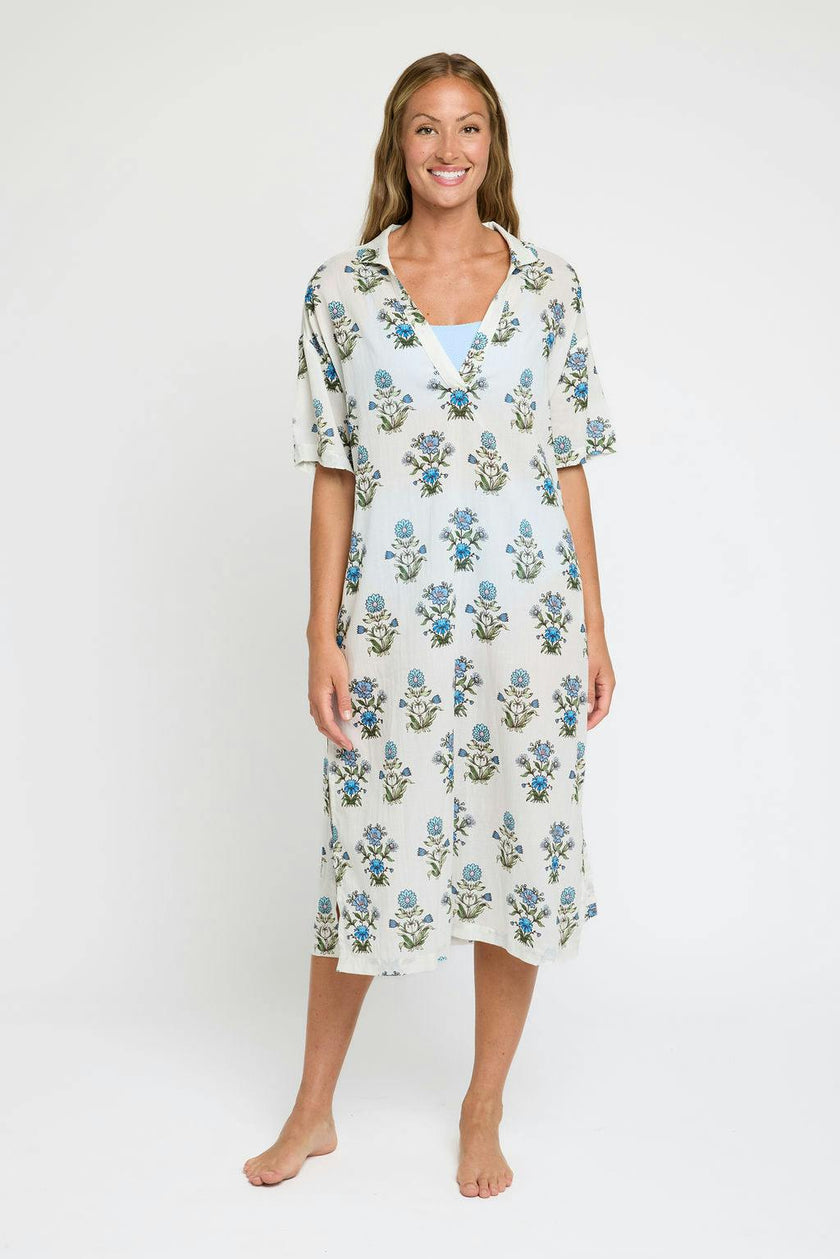 Tiffany Midi Caftan in Party on Prairie