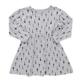 Playground Long Sleeve Dress, Tiny Vintage Guitars