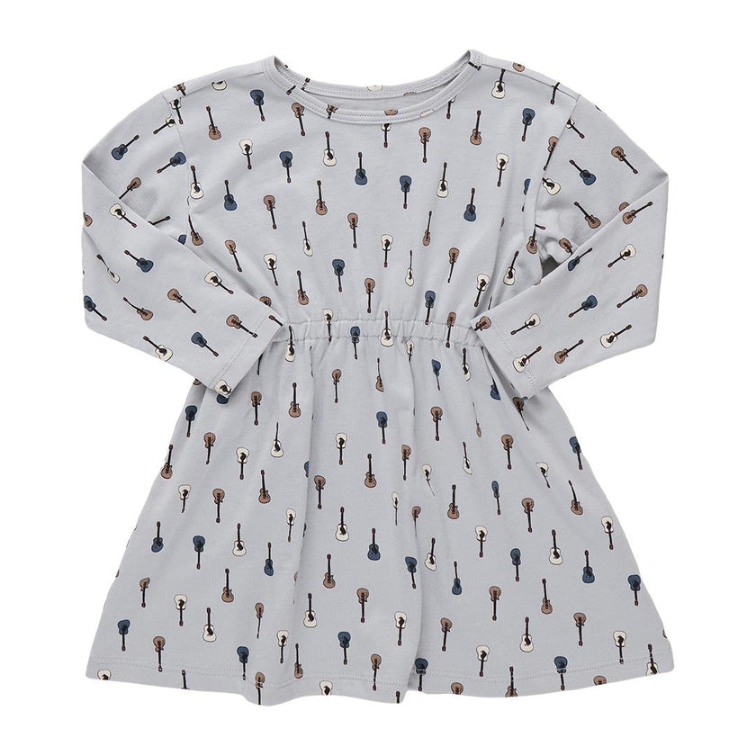 Playground Long Sleeve Dress, Tiny Vintage Guitars