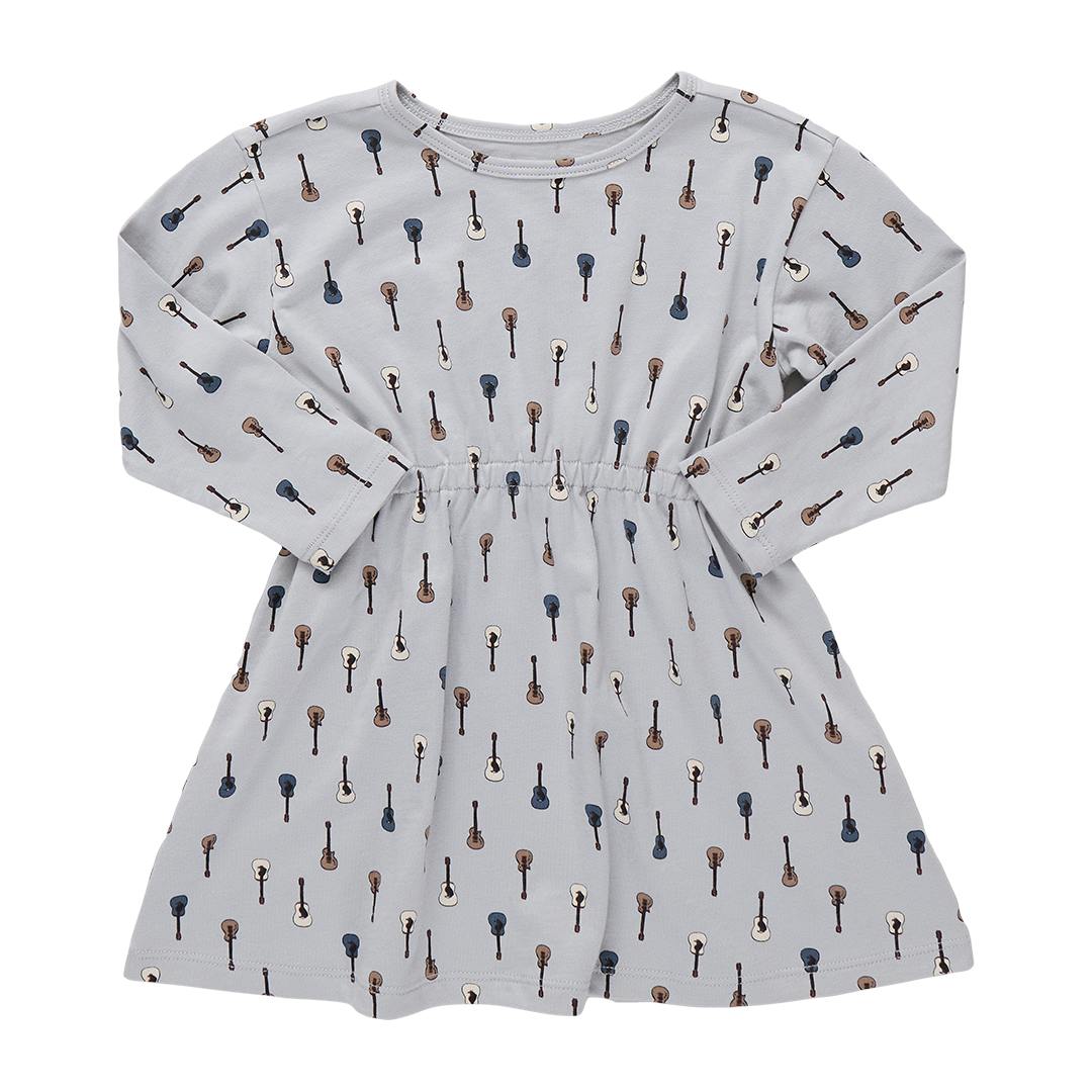 Playground Long Sleeve Dress, Tiny Vintage Guitars