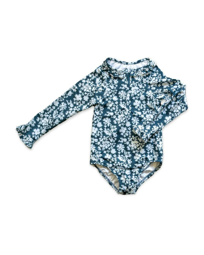 Jane Suit | Longsleeve Rashguard | Blockflower in Midnight