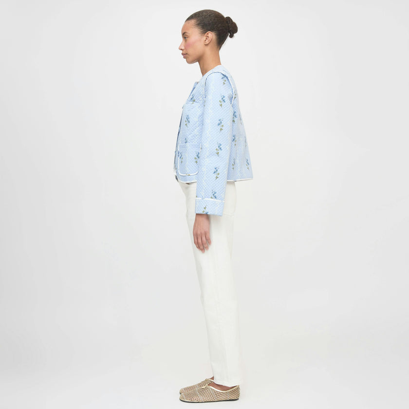 The Cropped Rowan Jacket - Bluebell Waltz