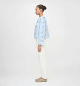 The Cropped Rowan Jacket - Bluebell Waltz