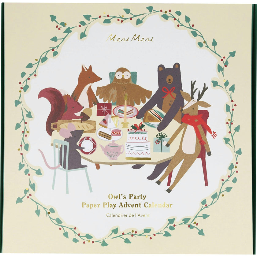 Owl'S Party Paper Play Advent Calendar