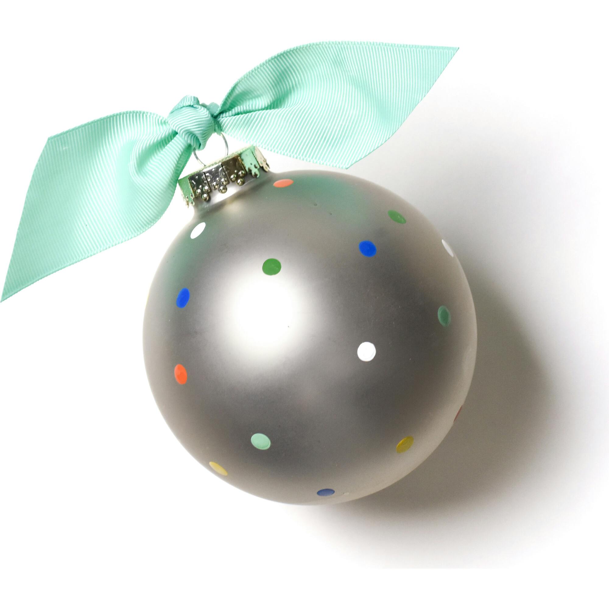 I Love My Popper Glass Ornament