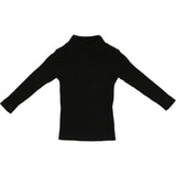 Rib Knit Mock Polo Neck Long Sleeve Shirt