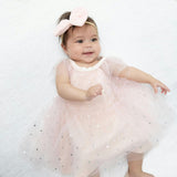 Velour Soft Pink - Tulle Dress