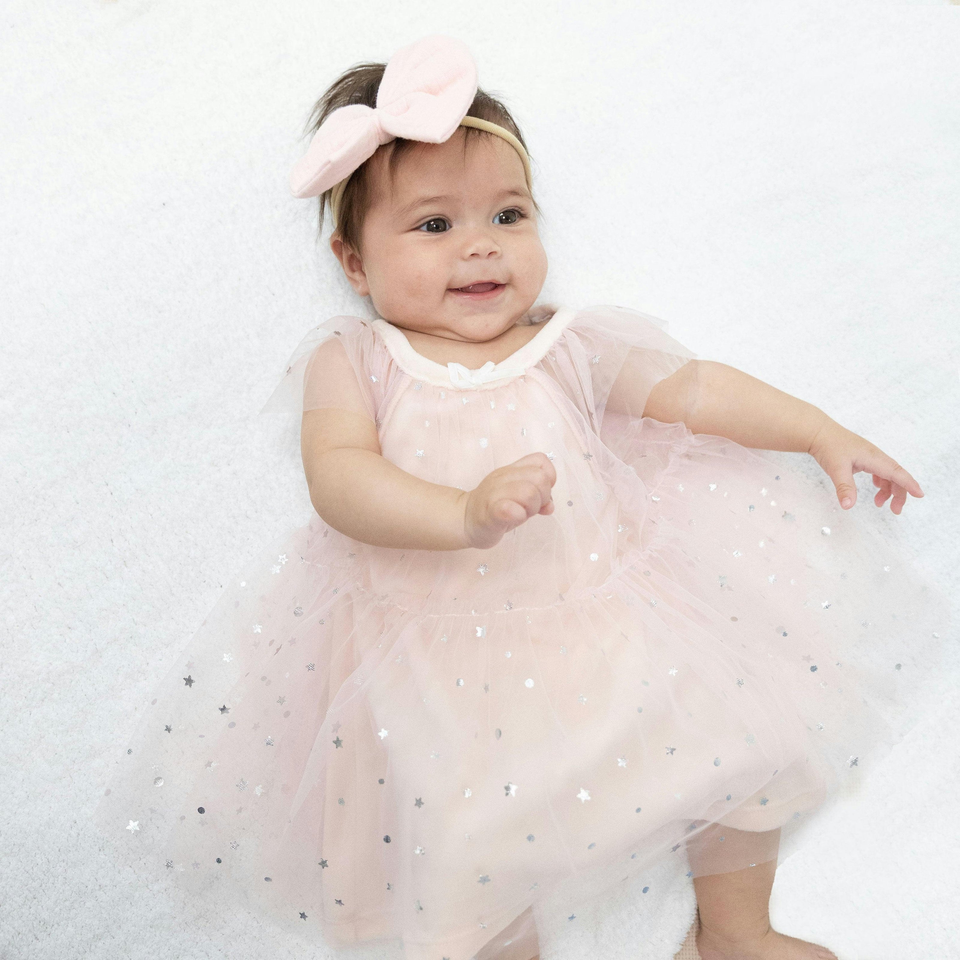 Velour Soft Pink - Tulle Dress