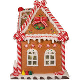13-Inch Battery-Operated Gingerbread House with LED Light and Timer