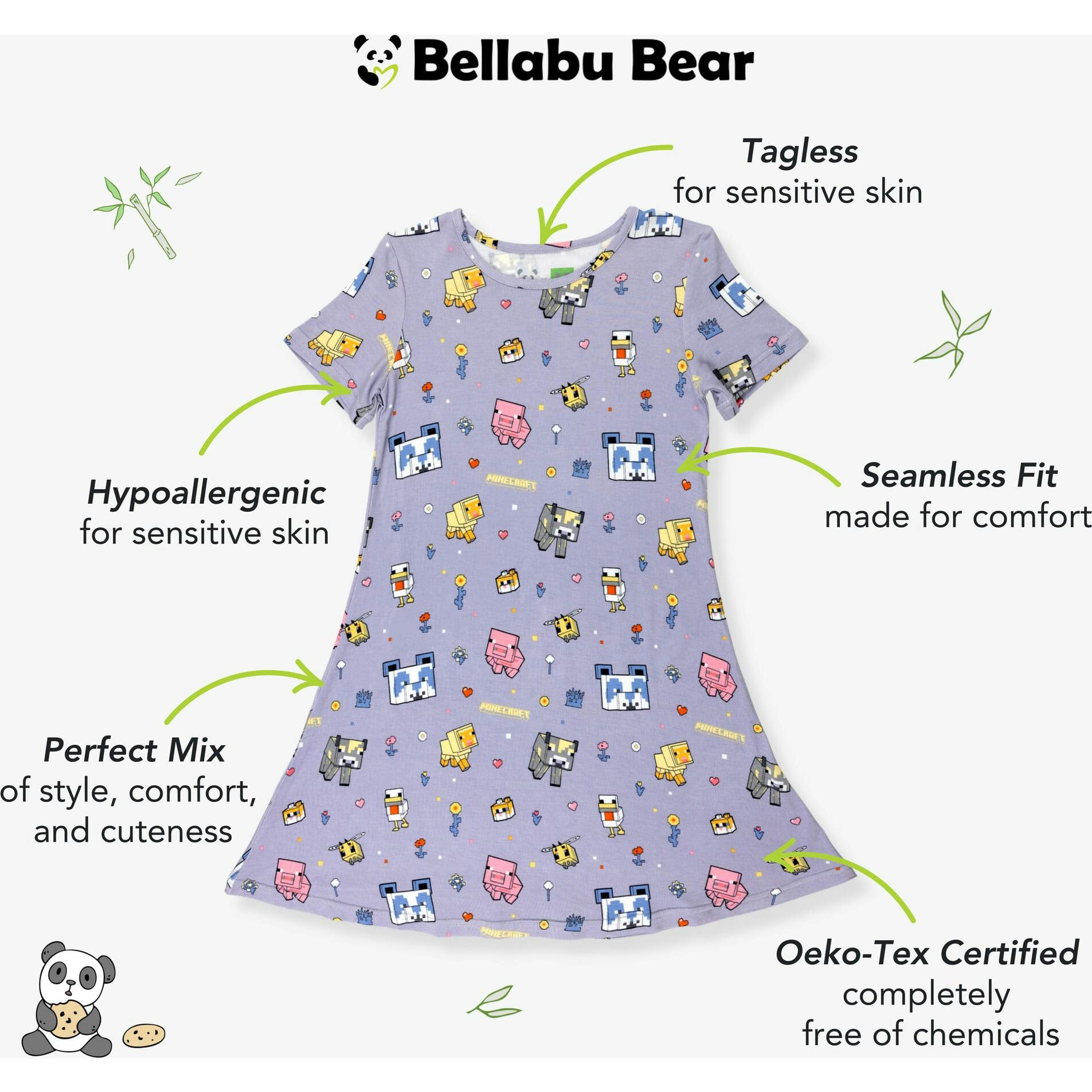 Minecraft Pixel Pals Girls' Short Sleeve Dress