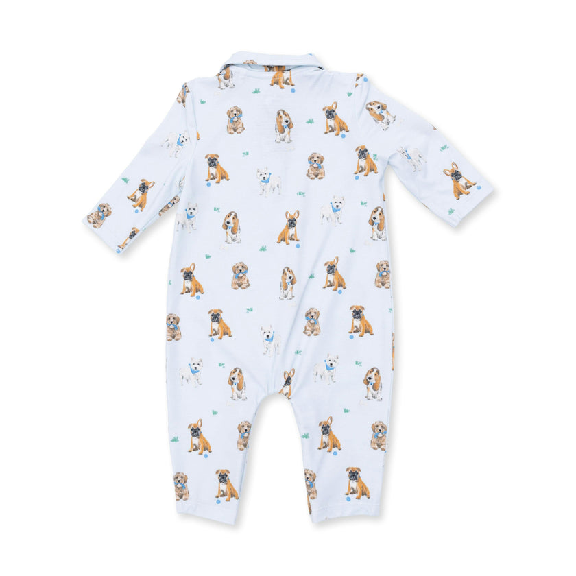 Bestie Dogs Blue - Polo Romper