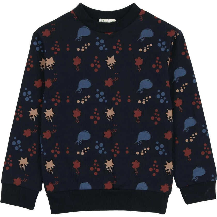 Girls Super Bubble Ribbed Crew Neck Sweater Top