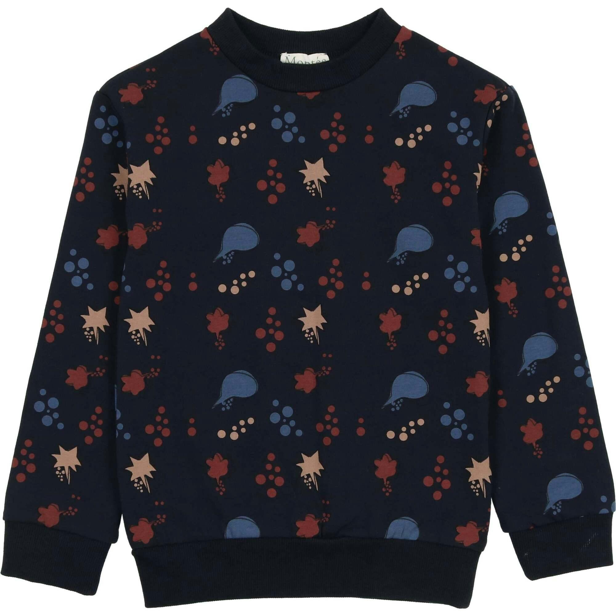Girls Super Bubble Ribbed Crew Neck Sweater Top