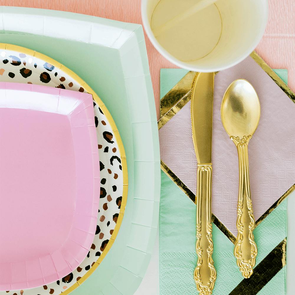 Posh Mint to Be Plates - 3 Size Options