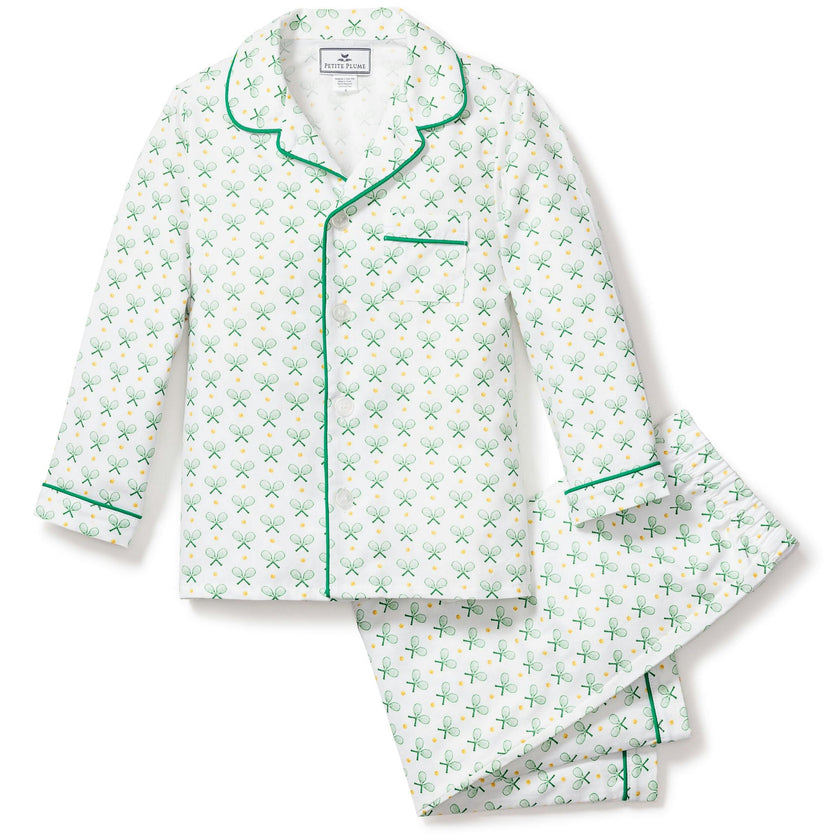Kid's Twill Pajama Set in Match Point