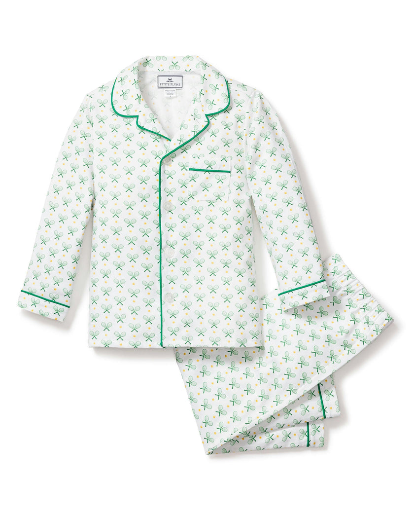 Kid's Twill Pajama Set in Match Point